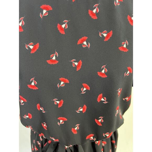 NWT AQUA Bloomingdales Womens Dress Size M Floral Feminine Romantic Cottage Rose - Picture 8 of 16